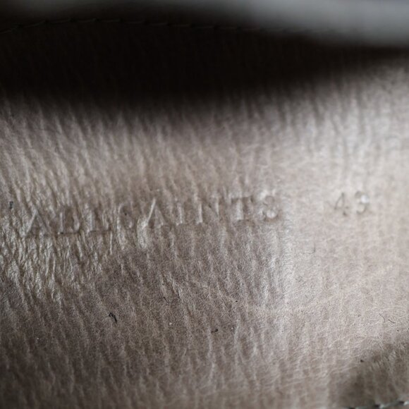 AllSaints Apollo Derby Shoes Mens Size 10 Gray Black Dress Casual Suede Leather - Picture 8 of 8